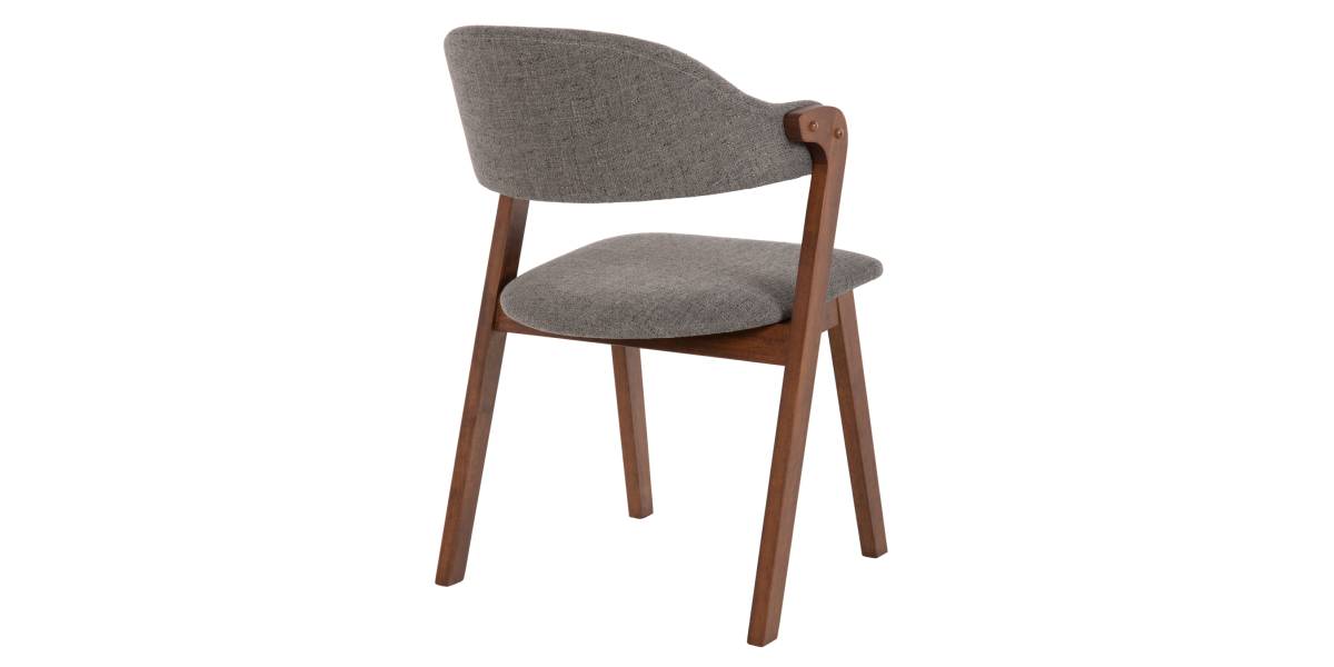 ΚΑΡΕΚΛΑ RIDER HM9734.01 RUBBERWOOD ΣΕ ΚΑΡΥΔΙ-ΥΦΑΣΜΑ ΓΚΡΙ 59x59x83Yεκ.