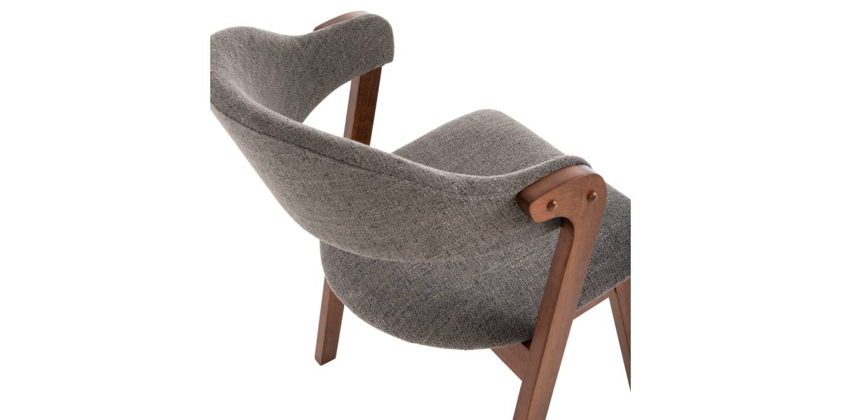 ΚΑΡΕΚΛΑ RIDER HM9734.01 RUBBERWOOD ΣΕ ΚΑΡΥΔΙ-ΥΦΑΣΜΑ ΓΚΡΙ 59x59x83Yεκ.