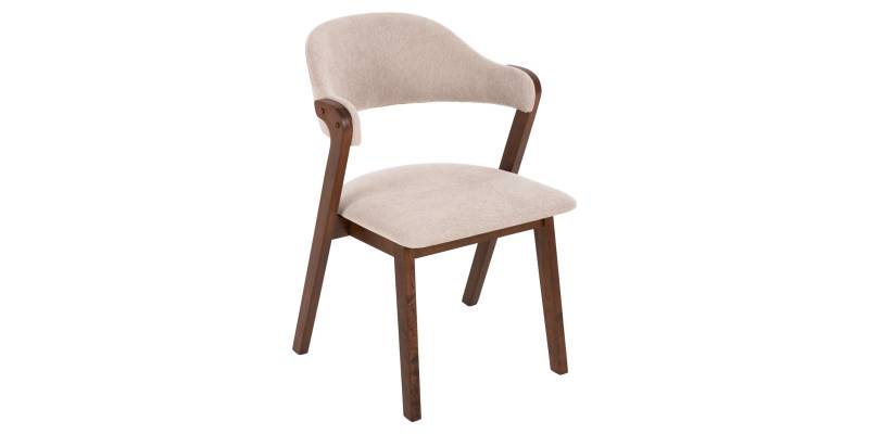 ΚΑΡΕΚΛΑ RIDER HM9734.02 RUBBERWOOD ΣΕ ΚΑΡΥΔΙ-ΥΦΑΣΜΑ ΕΚΡΟΥ 59x59x83Yεκ.