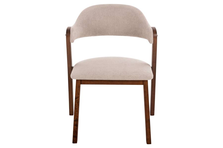 ΚΑΡΕΚΛΑ RIDER HM9734.02 RUBBERWOOD ΣΕ ΚΑΡΥΔΙ-ΥΦΑΣΜΑ ΕΚΡΟΥ 59x59x83Yεκ.