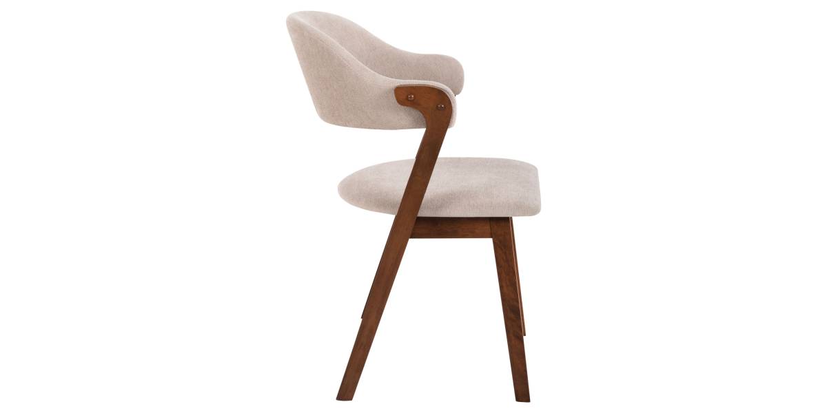 ΚΑΡΕΚΛΑ RIDER HM9734.02 RUBBERWOOD ΣΕ ΚΑΡΥΔΙ-ΥΦΑΣΜΑ ΕΚΡΟΥ 59x59x83Yεκ.