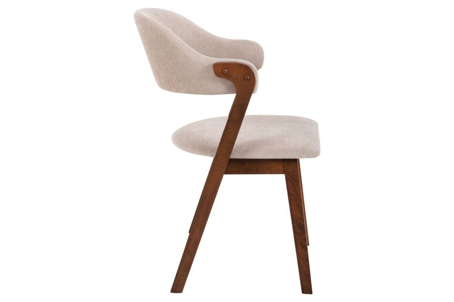ΚΑΡΕΚΛΑ RIDER HM9734.02 RUBBERWOOD ΣΕ ΚΑΡΥΔΙ-ΥΦΑΣΜΑ ΕΚΡΟΥ 59x59x83Yεκ.