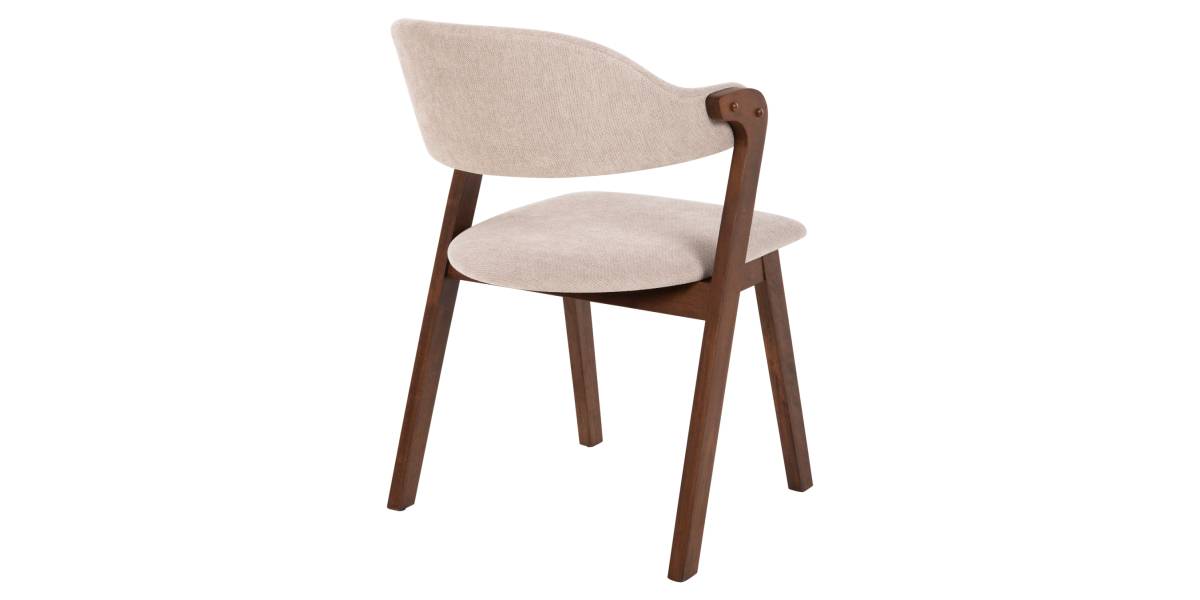 ΚΑΡΕΚΛΑ RIDER HM9734.02 RUBBERWOOD ΣΕ ΚΑΡΥΔΙ-ΥΦΑΣΜΑ ΕΚΡΟΥ 59x59x83Yεκ.