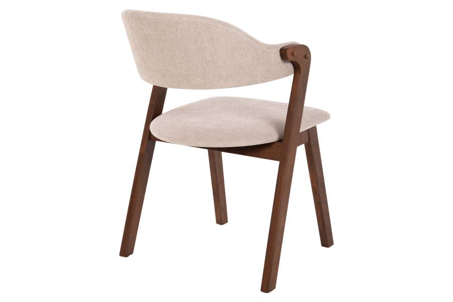 ΚΑΡΕΚΛΑ RIDER HM9734.02 RUBBERWOOD ΣΕ ΚΑΡΥΔΙ-ΥΦΑΣΜΑ ΕΚΡΟΥ 59x59x83Yεκ.