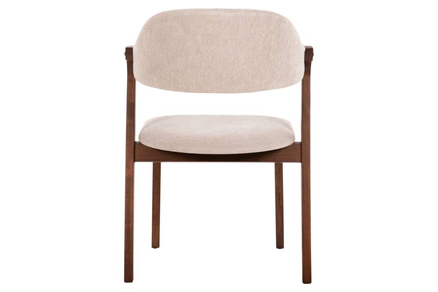 ΚΑΡΕΚΛΑ RIDER HM9734.02 RUBBERWOOD ΣΕ ΚΑΡΥΔΙ-ΥΦΑΣΜΑ ΕΚΡΟΥ 59x59x83Yεκ.