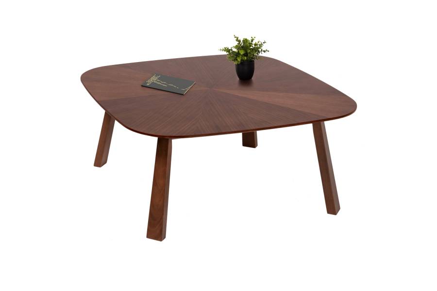 ΤΡΑΠΕΖΙ ΣΑΛΟΝΙΟΥ RINER HM9738 MDF ΜΕ ΚΑΠΛΑΜΑ ΚΑΡΥΔΙΑΣ 100x100x45Yεκ.