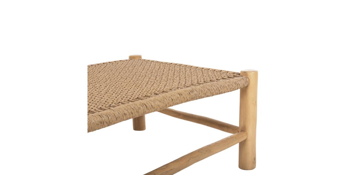 ΤΡΑΠΕΖΙ ΣΑΛΟΝΙΟΥ LONDER HM5985 ΞΥΛΟ ΤΕΑΚ- ΣΥΝΘΕΤΙΚΟ RATTAN-ΦΥΣΙΚΟ 119x79,5x41Yεκ.