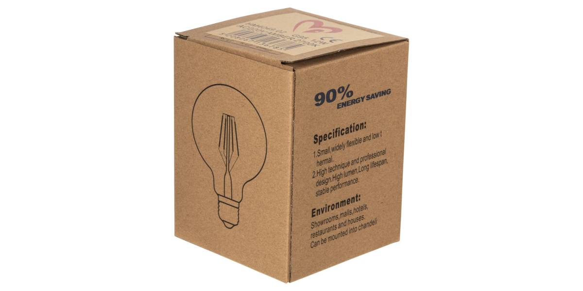 ΛΑΜΠΤΗΡΑΣ GLOBO LED FILAMENT 12W E27 3000K ΧΡΥΣΟ HM4049.02