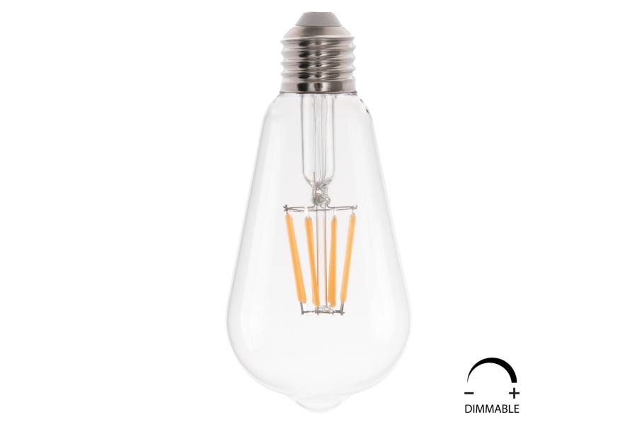 ΛΑΜΠΤΗΡΑΣ HM4188.01 LED FILAMENT 8W E27 DIMMABLE 2700K ΔΙΑΦΑΝΟΣ