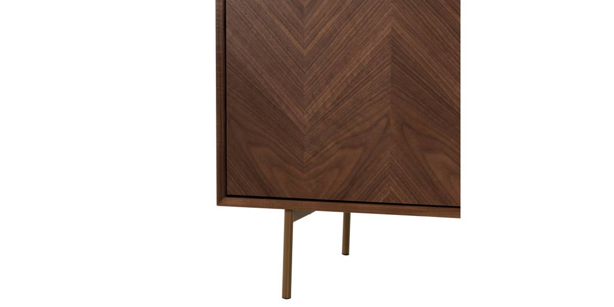 ΜΠΟΥΦΕΣ MEEN HM9735 MDF ΜΕ ΦΥΣΙΚΟ ΚΑΠΛΑΜΑ ΚΑΡΥΔΙΑΣ-ΧΡΥΣΑ ΜΕΤΑΛΛΙΚΑ ΠΟΔΙΑ 150x40x80Υεκ