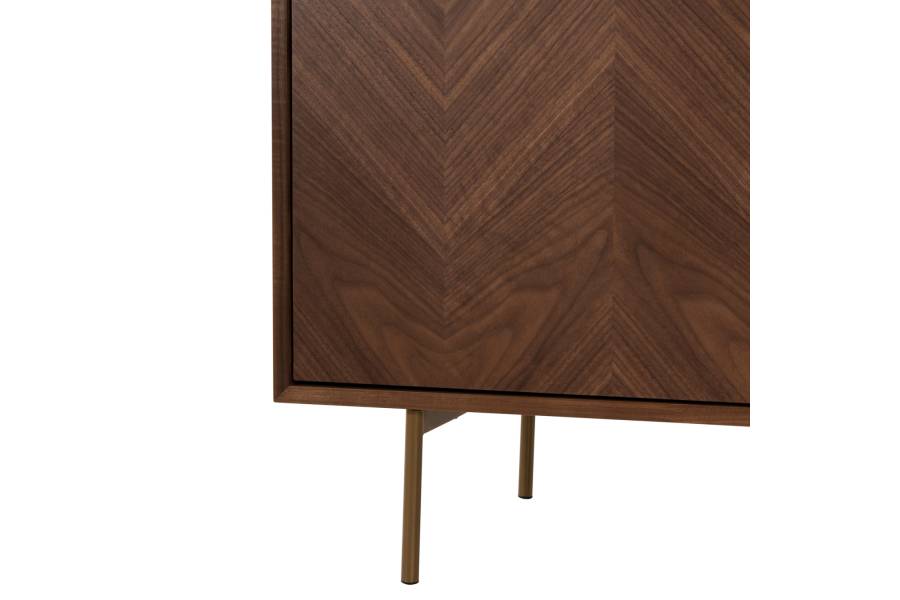 ΜΠΟΥΦΕΣ MEEN HM9735 MDF ΜΕ ΦΥΣΙΚΟ ΚΑΠΛΑΜΑ ΚΑΡΥΔΙΑΣ-ΧΡΥΣΑ ΜΕΤΑΛΛΙΚΑ ΠΟΔΙΑ 150x40x80Υεκ