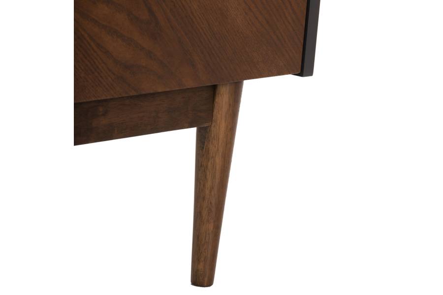 ΜΠΟΥΦΕΣ BEEN HM9740 MDF ΣΕ ΣΚΟΥΡΟ ΓΚΡΙ & ΚΑΡΥΔΙ ΚΑΠΛΑΜΑ 170x43x83Υεκ.
