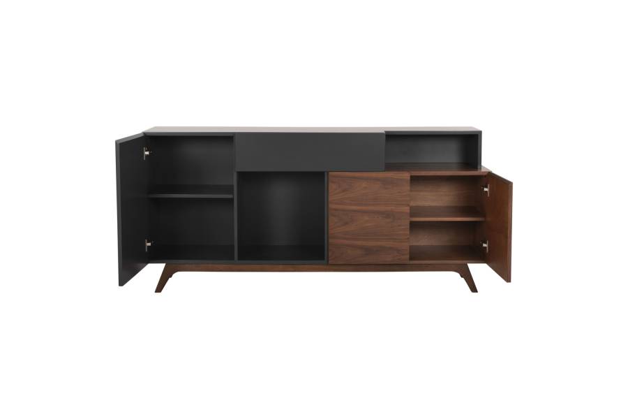 ΜΠΟΥΦΕΣ PREDA HM9747 MDF ΜΕ ΚΑΡΥΔΙ & ΣΚΟΥΡΟ ΓΚΡΙ ΚΑΠΛΑΜΑ 167x28-40x80Υεκ.