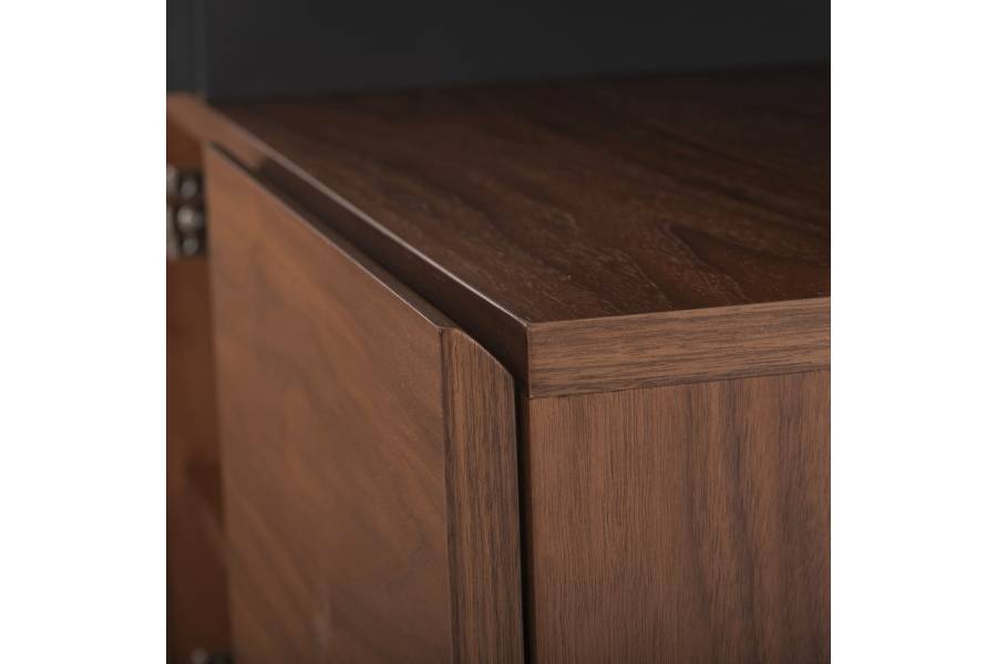 ΜΠΟΥΦΕΣ PREDA HM9747 MDF ΜΕ ΚΑΡΥΔΙ & ΣΚΟΥΡΟ ΓΚΡΙ ΚΑΠΛΑΜΑ 167x28-40x80Υεκ.
