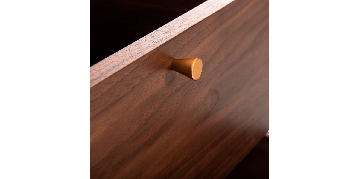 ΕΠΙΠΛΟ ΤΗΛΕΟΡΑΣΗΣ MEEN HM9736 MDF ΜΕ ΚΑΠΛΑΜΑ ΚΑΡΥΔΙΑΣ-ΧΡΥΣΑ ΠΟΔΙΑ 160x40x52Υεκ.