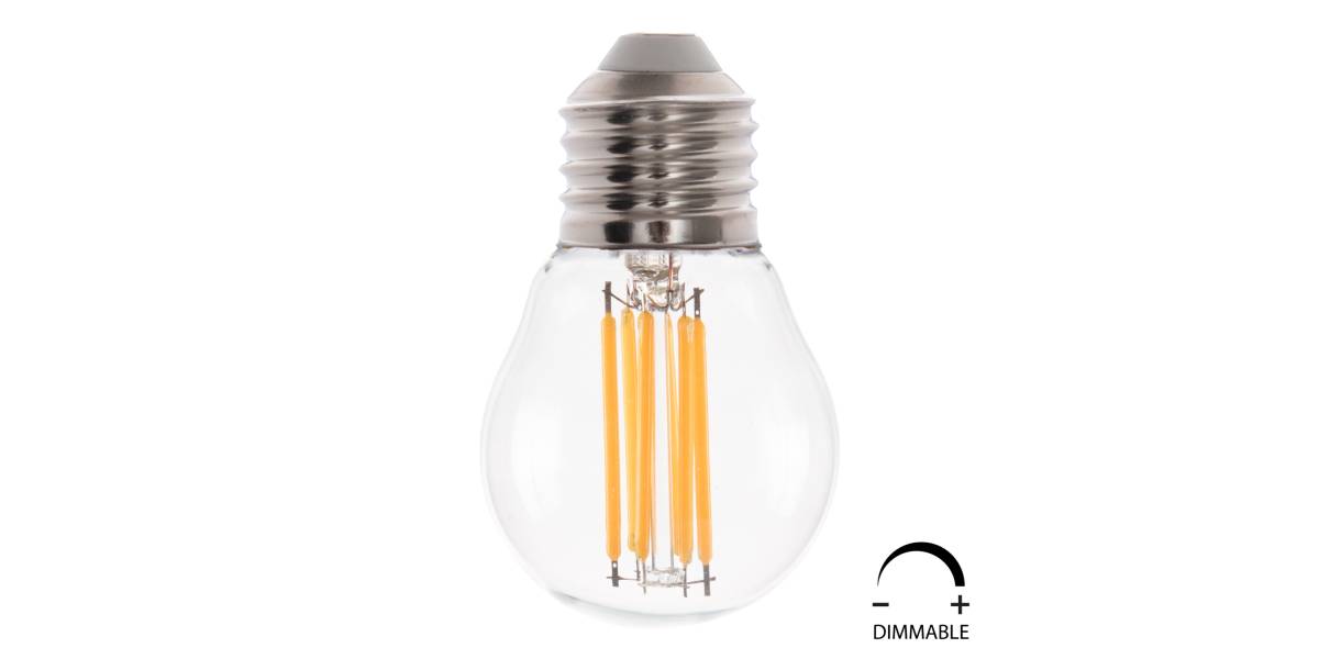 ΛΑΜΠΤΗΡΑΣ HM4046.01 LED FILAMENT 6W E27 2700K ΔΙΑΦΑΝΟ DIMMABLE