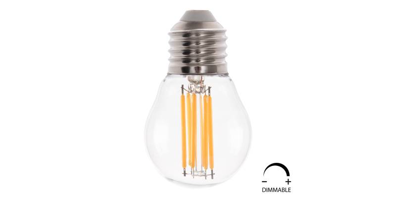 ΛΑΜΠΤΗΡΑΣ HM4046.01 LED FILAMENT 6W E27 2700K ΔΙΑΦΑΝΟ DIMMABLE