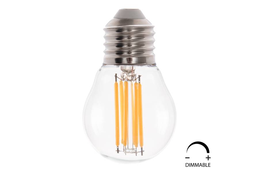 ΛΑΜΠΤΗΡΑΣ HM4046.01 LED FILAMENT 6W E27 2700K ΔΙΑΦΑΝΟ DIMMABLE