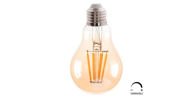 ΛΑΜΠΤΗΡΑΣ HM4045 LED FILAMENT 8W E27 3000K GOLD DIMMABLE