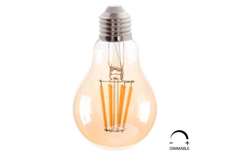 ΛΑΜΠΤΗΡΑΣ HM4045 LED FILAMENT 8W E27 3000K GOLD DIMMABLE