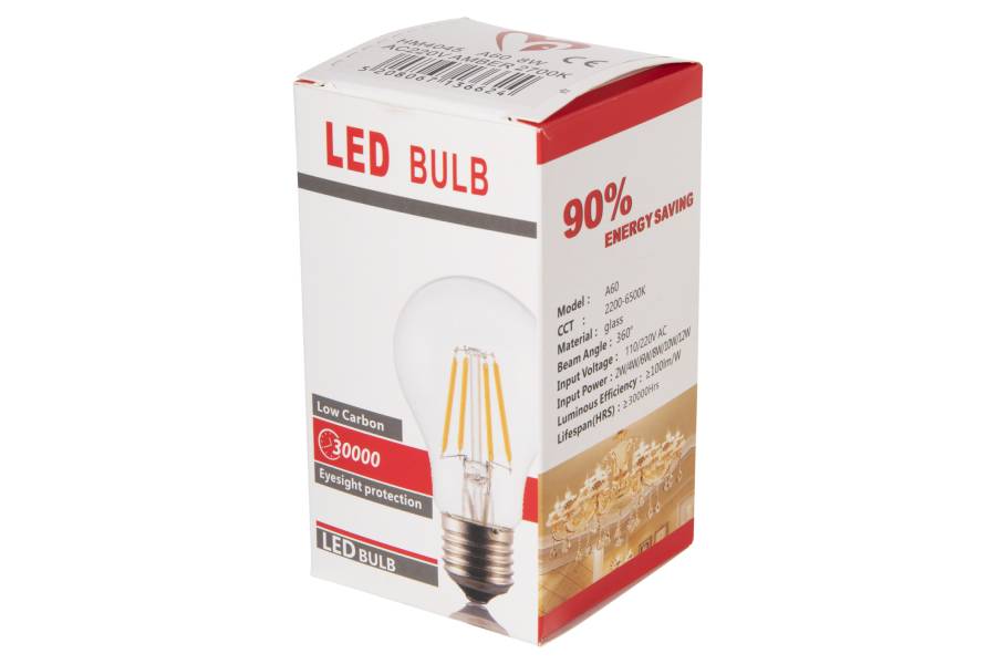 ΛΑΜΠΤΗΡΑΣ HM4045 LED FILAMENT 8W E27 3000K GOLD DIMMABLE