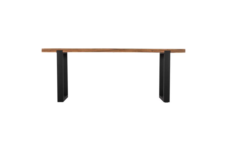 ΚΟΝΣΟΛΑ SHIRE HM9800 ΑΝΑΚΥΚΛΩΜΕΝΟ ΞΥΛΟ TEAK-ΜΑΥΡΕΣ ΜΕΤΑΛΛΙΚΕΣ ΒΑΣΕΙΣ 240x50x90Yεκ