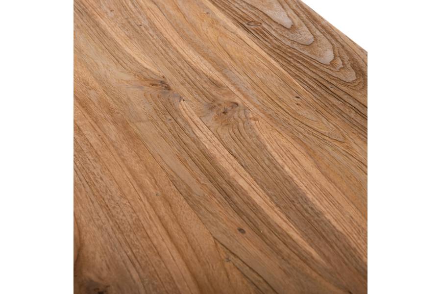 ΚΟΝΣΟΛΑ SHIRE HM9800 ΑΝΑΚΥΚΛΩΜΕΝΟ ΞΥΛΟ TEAK-ΜΑΥΡΕΣ ΜΕΤΑΛΛΙΚΕΣ ΒΑΣΕΙΣ 240x50x90Yεκ
