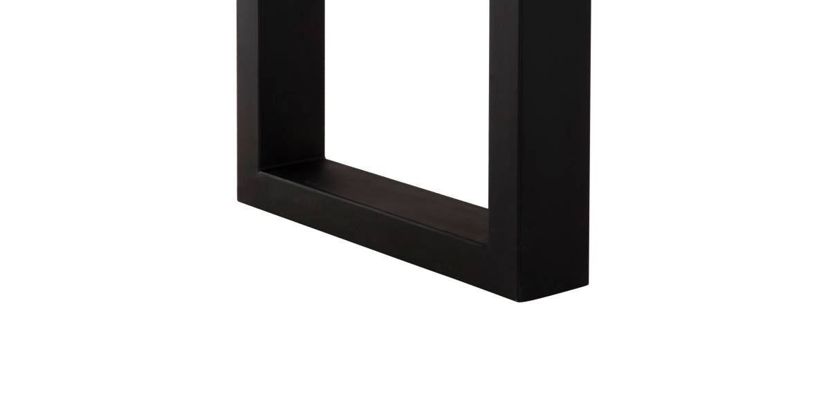 ΚΟΝΣΟΛΑ SHIRE HM9800 ΑΝΑΚΥΚΛΩΜΕΝΟ ΞΥΛΟ TEAK-ΜΑΥΡΕΣ ΜΕΤΑΛΛΙΚΕΣ ΒΑΣΕΙΣ 240x50x90Yεκ