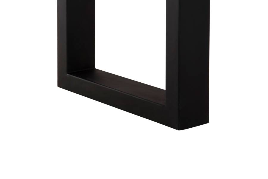 ΚΟΝΣΟΛΑ SHIRE HM9800 ΑΝΑΚΥΚΛΩΜΕΝΟ ΞΥΛΟ TEAK-ΜΑΥΡΕΣ ΜΕΤΑΛΛΙΚΕΣ ΒΑΣΕΙΣ 240x50x90Yεκ