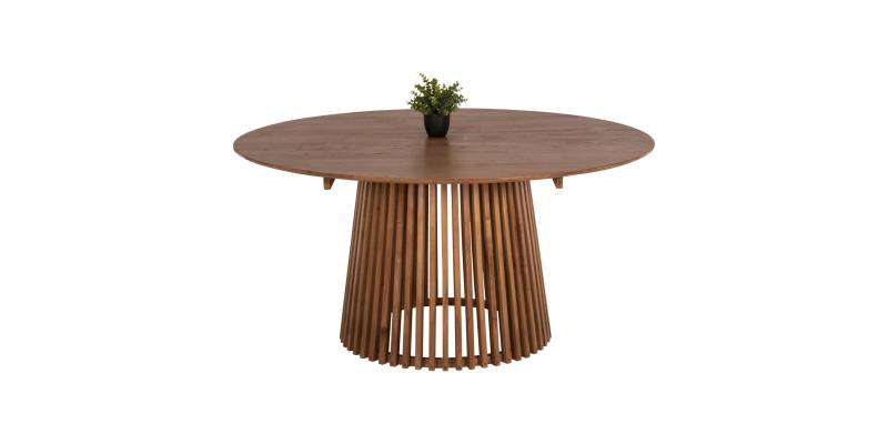 ΤΡΑΠΕΖΙ ΤΡΑΠΕΖΑΡΙΑΣ FRANTZ HM9457.11 ΜΑΣΙΦ MINDI ΞΥΛΟ ΣΕ ΦΥΣΙΚΟ Φ150x75Υεκ.
