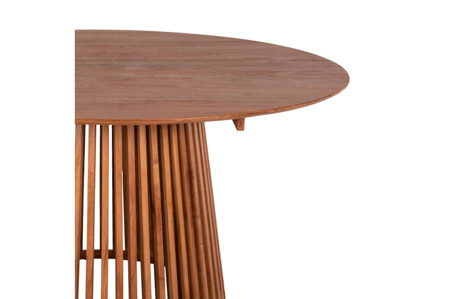 ΤΡΑΠΕΖΙ ΤΡΑΠΕΖΑΡΙΑΣ FRANTZ HM9457.11 ΜΑΣΙΦ MINDI ΞΥΛΟ ΣΕ ΦΥΣΙΚΟ Φ150x75Υεκ.
