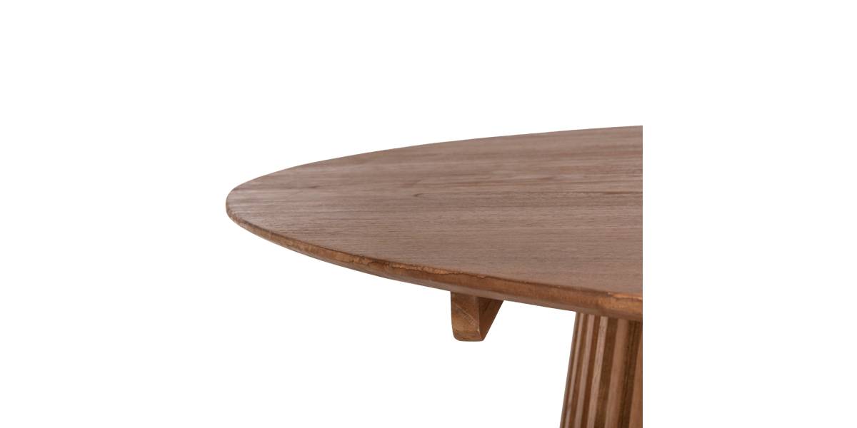 ΤΡΑΠΕΖΙ ΤΡΑΠΕΖΑΡΙΑΣ FRANTZ HM9457.11 ΜΑΣΙΦ MINDI ΞΥΛΟ ΣΕ ΦΥΣΙΚΟ Φ150x75Υεκ.