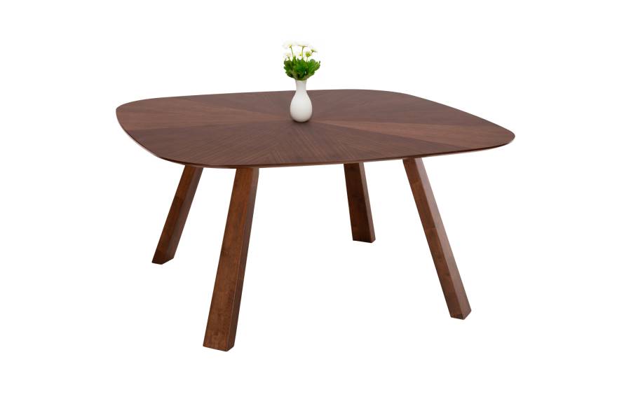 ΤΡΑΠΕΖΙ ΤΡΑΠΕΖΑΡΙΑΣ RINER HM9733 MDF ΜΕ ΚΑΠΛΑΜΑ ΚΑΡΥΔΙΑΣ 150x150x75Υ εκ.