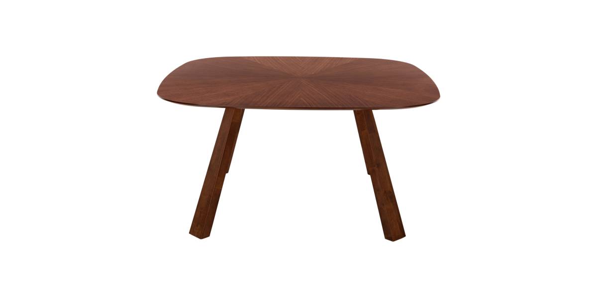 ΤΡΑΠΕΖΙ ΤΡΑΠΕΖΑΡΙΑΣ RINER HM9733 MDF ΜΕ ΚΑΠΛΑΜΑ ΚΑΡΥΔΙΑΣ 150x150x75Υ εκ.