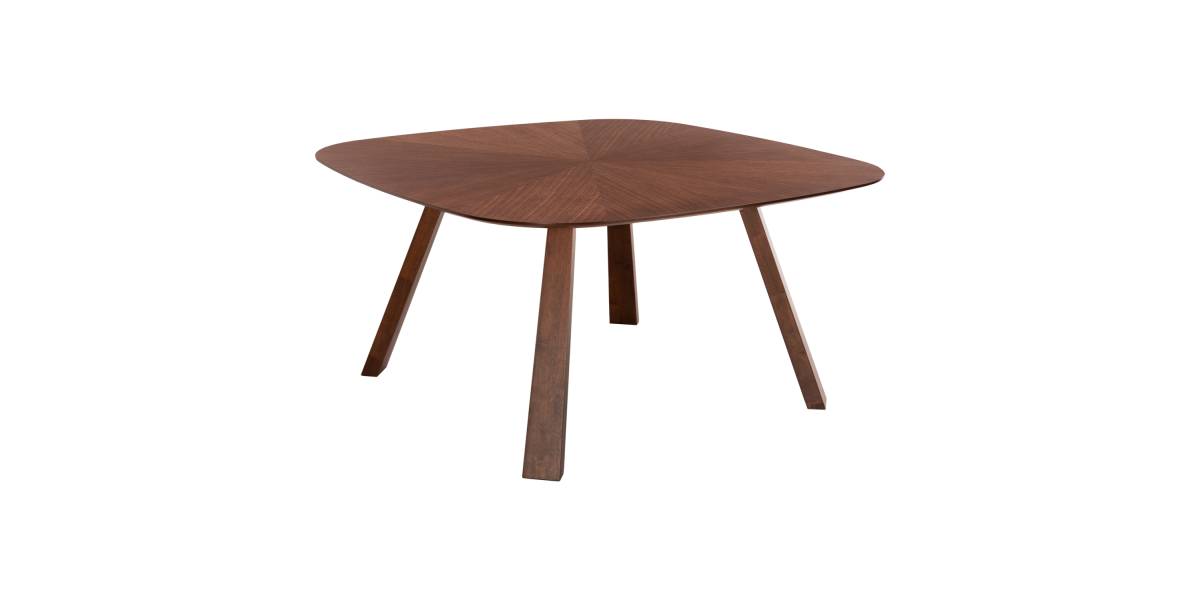 ΤΡΑΠΕΖΙ ΤΡΑΠΕΖΑΡΙΑΣ RINER HM9733 MDF ΜΕ ΚΑΠΛΑΜΑ ΚΑΡΥΔΙΑΣ 150x150x75Υ εκ.