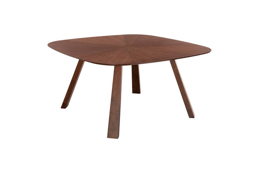 ΤΡΑΠΕΖΙ ΤΡΑΠΕΖΑΡΙΑΣ RINER HM9733 MDF ΜΕ ΚΑΠΛΑΜΑ ΚΑΡΥΔΙΑΣ 150x150x75Υ εκ.