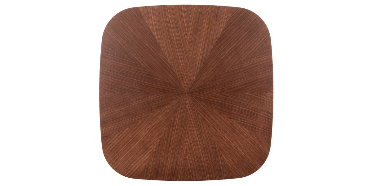ΤΡΑΠΕΖΙ ΤΡΑΠΕΖΑΡΙΑΣ RINER HM9733 MDF ΜΕ ΚΑΠΛΑΜΑ ΚΑΡΥΔΙΑΣ 150x150x75Υ εκ.