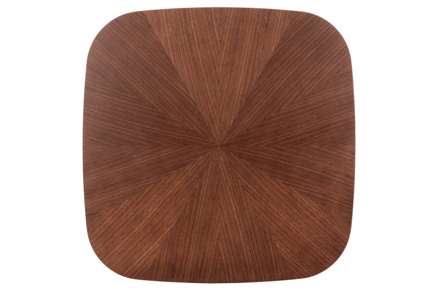 ΤΡΑΠΕΖΙ ΤΡΑΠΕΖΑΡΙΑΣ RINER HM9733 MDF ΜΕ ΚΑΠΛΑΜΑ ΚΑΡΥΔΙΑΣ 150x150x75Υ εκ.