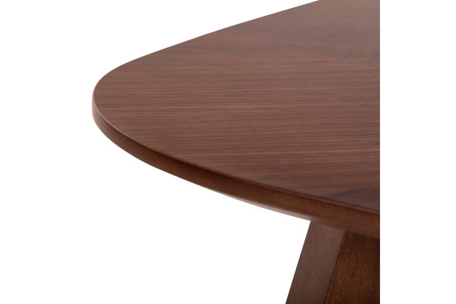 ΤΡΑΠΕΖΙ ΤΡΑΠΕΖΑΡΙΑΣ RINER HM9733 MDF ΜΕ ΚΑΠΛΑΜΑ ΚΑΡΥΔΙΑΣ 150x150x75Υ εκ.