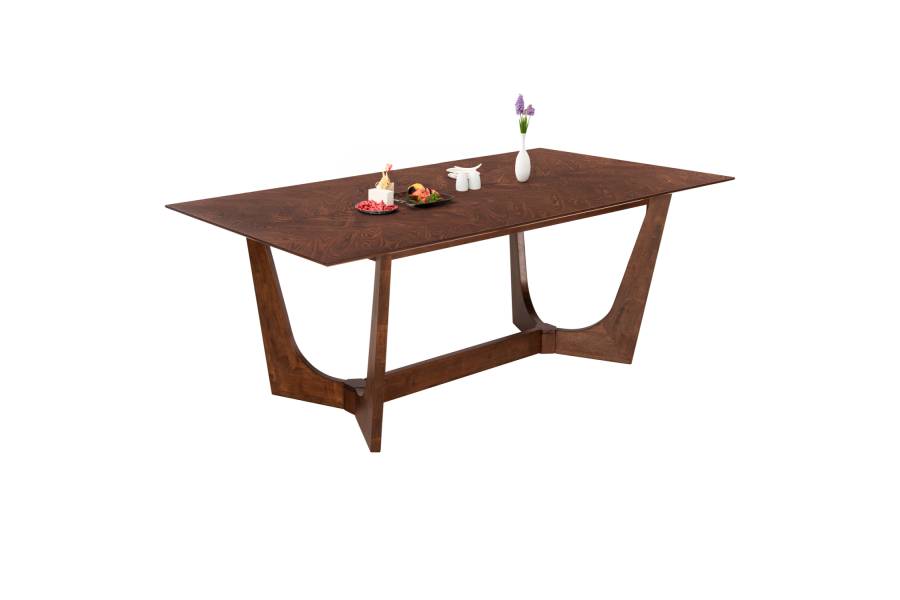 ΤΡΑΠΕΖΙ ΤΡΑΠΕΖΑΡΙΑΣ RIMER HM9742 MDF ΜΕ ΚΑΠΛΑΜΑ ΦΡΑΞΙΝΟΥ-ΚΑΡΥΔΙ ΧΡΩΜΑ 220X100x75Yεκ.