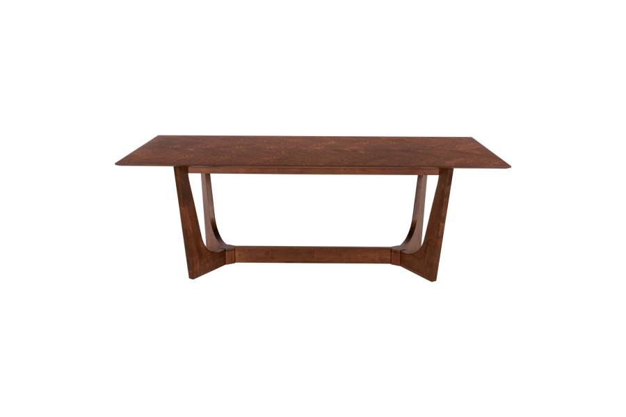 ΤΡΑΠΕΖΙ ΤΡΑΠΕΖΑΡΙΑΣ RIMER HM9742 MDF ΜΕ ΚΑΠΛΑΜΑ ΦΡΑΞΙΝΟΥ-ΚΑΡΥΔΙ ΧΡΩΜΑ 220X100x75Yεκ.