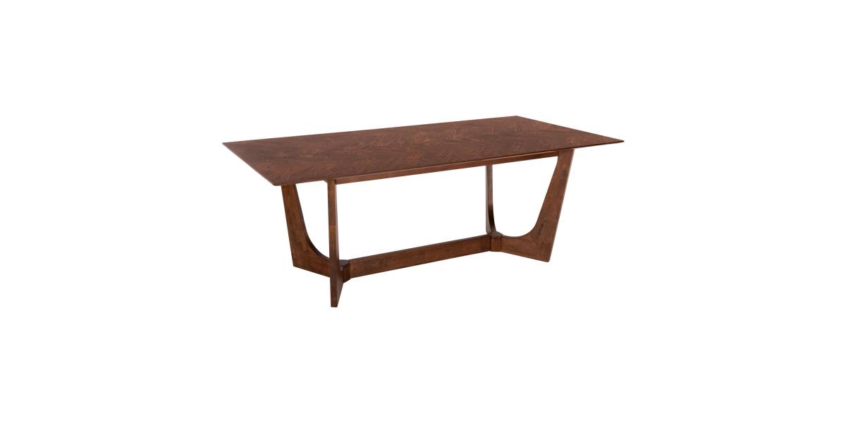 ΤΡΑΠΕΖΙ ΤΡΑΠΕΖΑΡΙΑΣ RIMER HM9742 MDF ΜΕ ΚΑΠΛΑΜΑ ΦΡΑΞΙΝΟΥ-ΚΑΡΥΔΙ ΧΡΩΜΑ 220X100x75Yεκ.