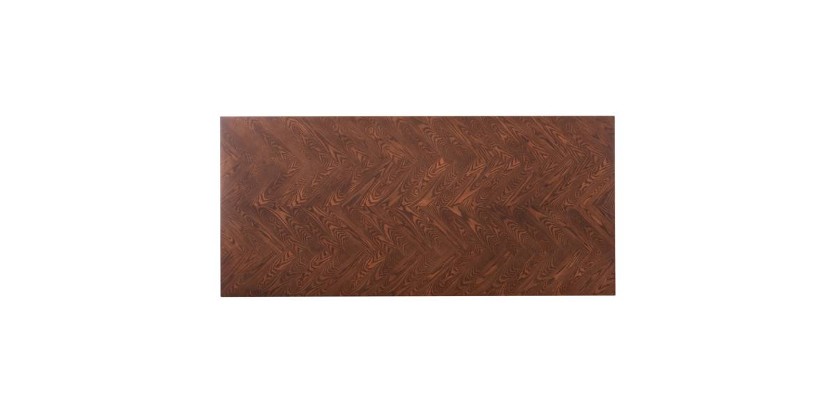 ΤΡΑΠΕΖΙ ΤΡΑΠΕΖΑΡΙΑΣ RIMER HM9742 MDF ΜΕ ΚΑΠΛΑΜΑ ΦΡΑΞΙΝΟΥ-ΚΑΡΥΔΙ ΧΡΩΜΑ 220X100x75Yεκ.