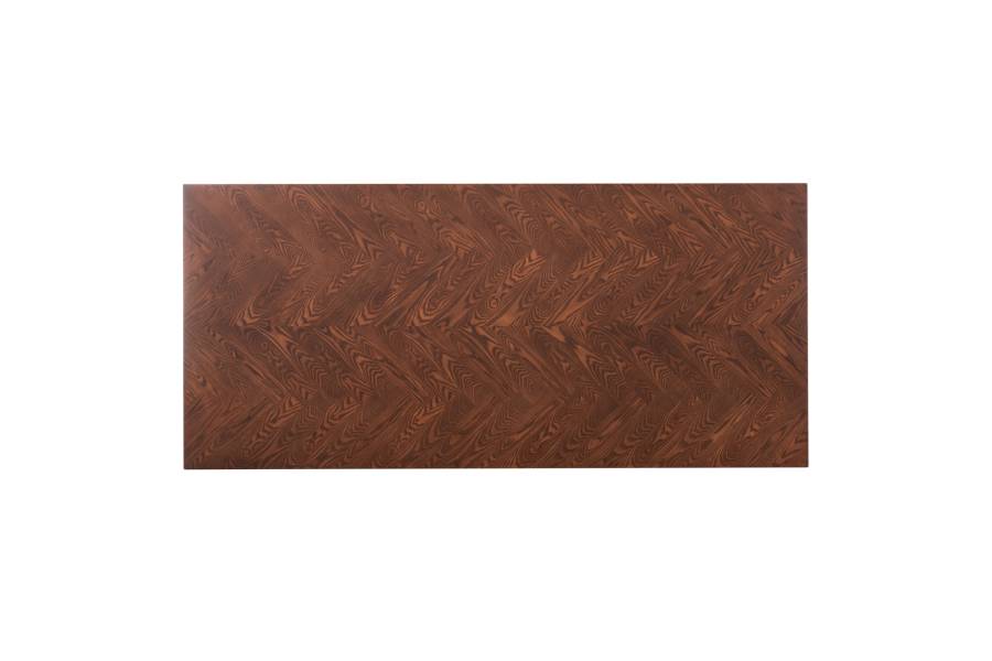 ΤΡΑΠΕΖΙ ΤΡΑΠΕΖΑΡΙΑΣ RIMER HM9742 MDF ΜΕ ΚΑΠΛΑΜΑ ΦΡΑΞΙΝΟΥ-ΚΑΡΥΔΙ ΧΡΩΜΑ 220X100x75Yεκ.