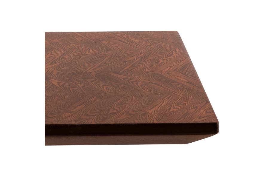 ΤΡΑΠΕΖΙ ΤΡΑΠΕΖΑΡΙΑΣ RIMER HM9742 MDF ΜΕ ΚΑΠΛΑΜΑ ΦΡΑΞΙΝΟΥ-ΚΑΡΥΔΙ ΧΡΩΜΑ 220X100x75Yεκ.