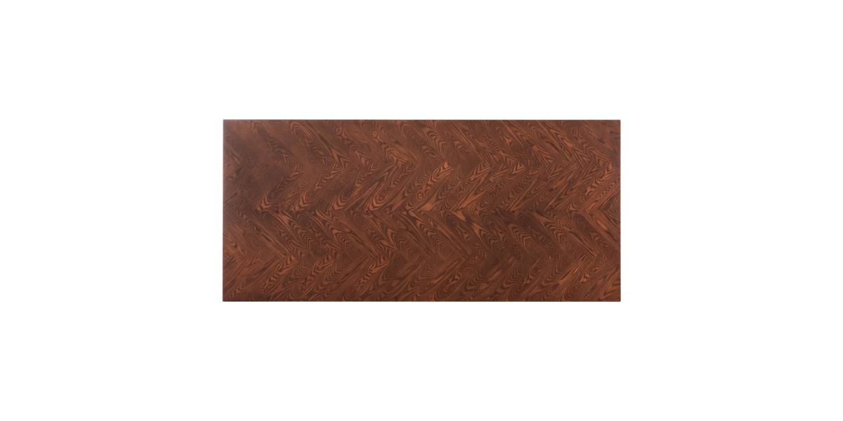 ΤΡΑΠΕΖΙ ΤΡΑΠΕΖΑΡΙΑΣ RIMER HM9742 MDF ΜΕ ΚΑΠΛΑΜΑ ΦΡΑΞΙΝΟΥ-ΚΑΡΥΔΙ ΧΡΩΜΑ 220X100x75Yεκ.
