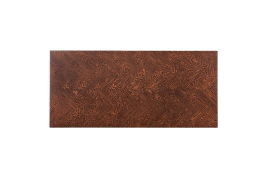 ΤΡΑΠΕΖΙ ΤΡΑΠΕΖΑΡΙΑΣ RIMER HM9742 MDF ΜΕ ΚΑΠΛΑΜΑ ΦΡΑΞΙΝΟΥ-ΚΑΡΥΔΙ ΧΡΩΜΑ 220X100x75Yεκ.