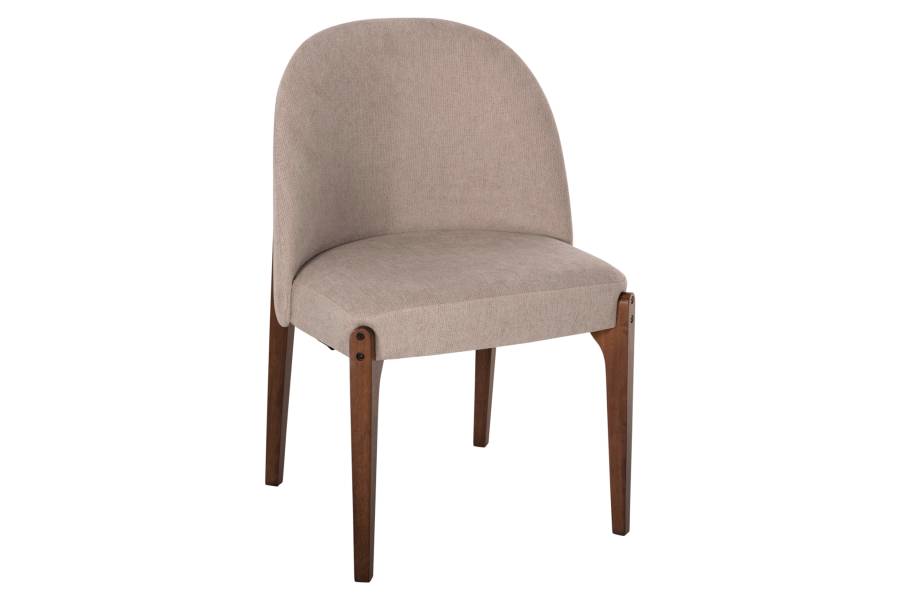 ΚΑΡΕΚΛΑ ΤΡΑΠΕΖΑΡΙΑΣ RAMMER HM9744.02 RUBBERWOOD ΣΕ ΚΑΡΥΔΙ-ΕΚΡΟΥ ΥΦΑΣΜΑ 57x55x86Υεκ.