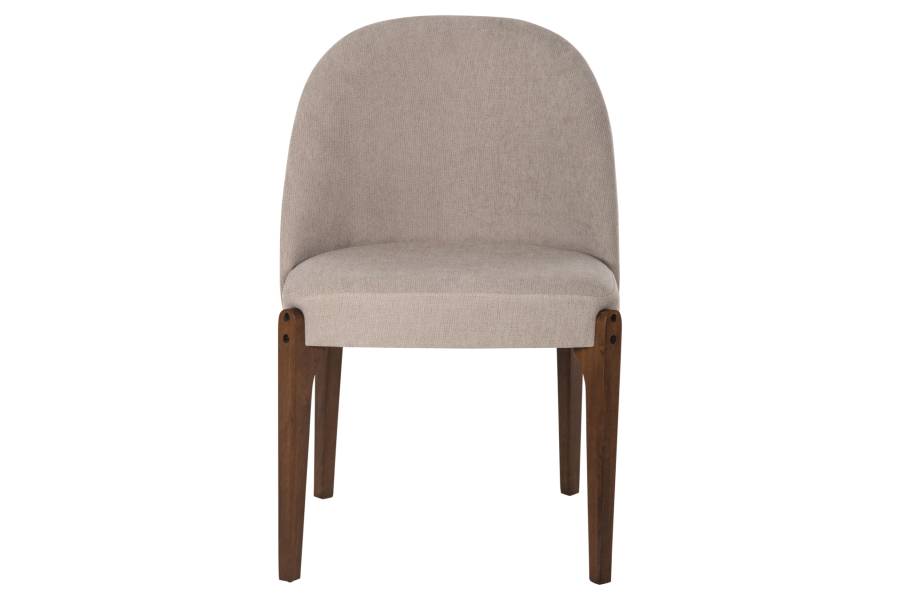 ΚΑΡΕΚΛΑ ΤΡΑΠΕΖΑΡΙΑΣ RAMMER HM9744.02 RUBBERWOOD ΣΕ ΚΑΡΥΔΙ-ΕΚΡΟΥ ΥΦΑΣΜΑ 57x55x86Υεκ.