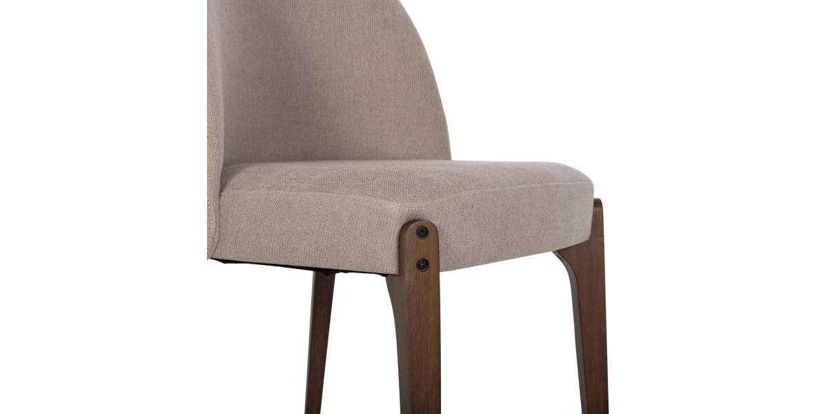 ΚΑΡΕΚΛΑ ΤΡΑΠΕΖΑΡΙΑΣ RAMMER HM9744.02 RUBBERWOOD ΣΕ ΚΑΡΥΔΙ-ΕΚΡΟΥ ΥΦΑΣΜΑ 57x55x86Υεκ.